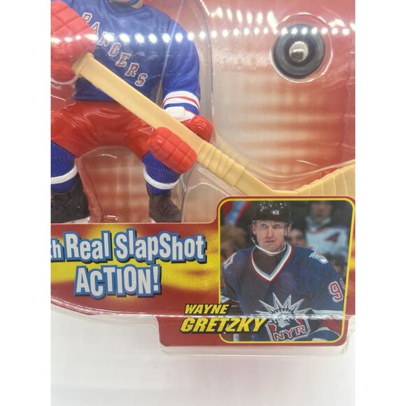 1998 HASBRO STARTING LINEUP NHL PRO ACTION WAYNE GRETZKY NEW YORK RANGERS HOF - Picture 8 of 8
